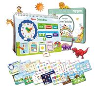 MARAYAN Quiet Book Montessori Version Française, Busy Book Jeux Educatifs Enfant 2 3 4 5 Ans, Motricité Fine Jouet Sensoriel, Alphabet, Activités Éveil Maternelle, Cadeau Voyage Anniversaire Noël