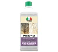 MARBEC MICRONET 1LT Détergent spécifique pour enlever la saleté de piétinement des matériaux lapidaires microporeux, tels que les pierres, les travertins et le grès cérame.