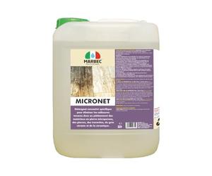 MARBEC MICRONET 5LT Détergent spécifique pour enlever la saleté de piétinement des matériaux lapidaires microporeux, tels que les pierres, les travertins et le grès cérame.