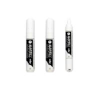 MARBEL - Lot de 3 Marqueurs Universels Pointe Biseau Large 12mm Blanc N°010 - DA0222012010Cpack