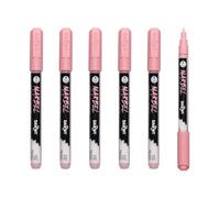 MARBEL - Lot de 6 Marqueurs Universels Pointe Conique Fine 2mm Rose Tendre N°479 - DA0223002479Cpack