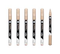 MARBEL - Lot de 6 Marqueurs Universels Pointe Conique Fine 2mm Taupe N°430 - DA0223002430Cpack