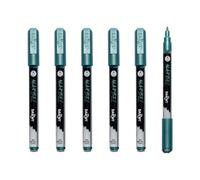 MARBEL - Lot de 6 Marqueurs Universels Pointe Conique Fine 2mm Vert Métallisé N°060 - DA0233002060Cpack