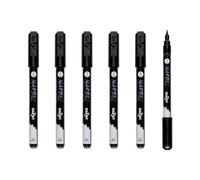 MARBEL - Lot de 6 Marqueurs Universels Pointe Pointue Extra Fine 0,7mm Noir N°100 - DA0223001100Cpack