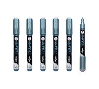 MARBEL - Lot de 6 Marqueurs Universels Pointe Ronde Médium 4mm Bleu Métallisé N°070 - DA0236004070Cpack