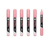 MARBEL - Lot de 6 Marqueurs Universels Pointe Ronde Médium 4mm Rose Tendre N°479 - DA0226004479Cpack