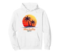 Marbella Coucher de Soleil Andalousie Méditerranée Palmiers Souvenir Sweat à Capuche