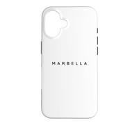 Marbella Espagne/Beach Resort Holiday Design Moderne Polices Coque pour iPhone 16