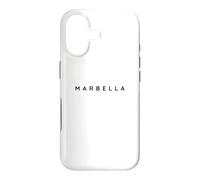 Marbella Espagne/Beach Resort Holiday Design Moderne Polices Coque pour iPhone 17