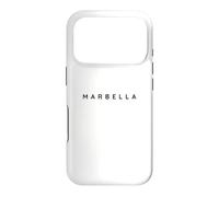 Marbella Espagne/Beach Resort Holiday Design Moderne Polices Coque pour iPhone 17 Pro