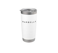 Marbella Espagne/Beach Resort Holiday Design moderne polices Gobelet isotherme en acier inoxydable double paroi