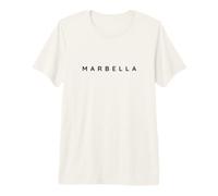 Marbella Espagne/Beach Resort Holiday Design Moderne Polices T-Shirt Haut de Gamme