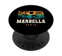 Marbella Espagne Méditerranée Andalousie Plage Coucher de Soleil PopSockets PopGrip Adhésif