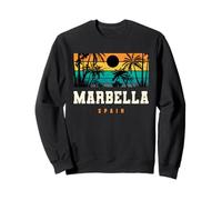 Marbella Espagne Méditerranée Andalousie Plage Coucher de Soleil Sweatshirt