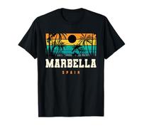 Marbella Espagne Méditerranée Andalousie Plage Coucher de Soleil T-Shirt