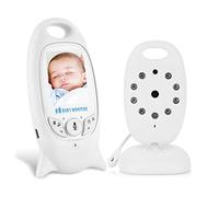 MARBER Moniteur pour bébé avec caméra Vidéo numérique sans fil pour bébé avec vision nocturne et capteur de température audio bidirectionnel
