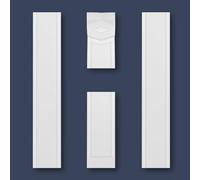 MARBET DESIGN Colonne en polystyrène blanc - Pilier mural méditerranéen en polystyrène, adapté moderne colonne design harmonieux, ensemble: base, fût & chapiteau (PL-03)