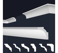 MARBET DESIGN Moulures de plafond XPS en polystyrène blanc et en polystyrène E