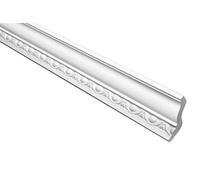 Marbet moulure de plafond B-08 blanc en polystyrène EPS - moulure à motifs, design traditionnel - (96 mètres paquet économique) moulure d'angle moulure d'angle stuc