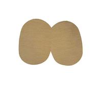 Marbet Patchs thermocollants Mini en jersey beige à rayures pour enfant