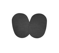 Marbet Patchs thermocollants Mini en jersey gris foncé à rayures pour enfant