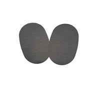 Marbet Patchs thermocollants Mini en jersey gris moyen à rayures pour enfant.