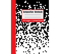 Marble College Ruled Composition Notebook: Organization Made Simple | 120 Pages | 7 x 10 inch | 17.78 x 25.4 cm | School Supplies