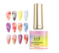 Marble Gel Nail Polish - Long-Lasting Glue, Nail Polish for Creative Art Design, Smooth Blending Cloud Texture with Glossy Finish, Easy to Apply, Ideal for Valentine’s Day, Wedding, Party, and Salon