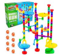Marble Genius Marbre exécution Starter Set - 60 pièces translucides Marbulous + 10 Billes de Verre