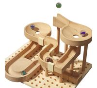 Marble Runs, Wooden Marble Track for Balls, Construction Play Set, s, Roller Coaster Model Kits, Building Blocks Toys for Adults and Teens, Brain Teaser Game, Interactive STEM Activity