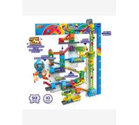 VTech - Marble Rush Ultimate Vertical Run V100E - Circuit à Billes Électronique à la Verticale, 93 Pièces et 10 Billes - Jeu de Construction à Fixer - Cadeau Enfant Dès 6 Ans - Contenu en Français