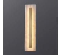 Marble Sconces Wall Lighting Contemporary Marble Linear Modern Wall Light Indoor Brass Gold Hallway Wall Sconces Fixtures Dimming Led Bedroom Wall Lamp for Living Room Showroom Porch Entrance (/Rectan