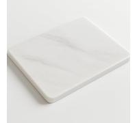 Marble Table - Planche à découper en marbre blanc 40 x 30 cm | Élégant, brillant, naturel | Idéal pour fromages, sushi, charcuterie, apéritifs | Arredo Table design