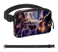 Marble Texture-1361 Sac banane pour homme et femme, sac banane avec sangle réglable, sac banane tendance pour voyage, plein air, course à pied, randonnée, multicolore, 4 x 23 x 15 cm, multicolore,