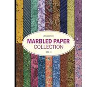 Marbled Paper Collection: 18 Designs of Double Sided Scrapbook Paper for Crafts | 18 Patterns - 1 Sheet (2 Pages) / Design