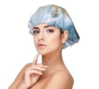 MarblePrint Bonnet de nuit en satin pour adulte Noir, noir, taille unique