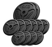 Marbo Sport Ensemble de Poids Minces en Fonte 4 x 1,25 kg, 6 x 2,5 kg, 2 x 5 kg MW-2x5KG_6x2,5KG_4x1,25-Slim
