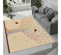 MARBRE Bird Rug Living Room Bedroom Runner 3D Music Tree Rugs Washable Anti-Slip Super Soft Short Pile Rug 120x180cm Fluffy No Shedding Indoor Outdoor Carpets Mat(Image 2-7)