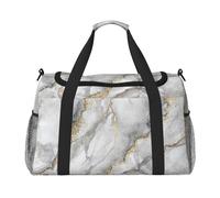 Marbre Blanc, marbre Tendance, Granit, Pierre dorée, Noir, Gris,Sacs de Sport, Sacs de Voyage bandoulière pour Le Sport, Sacs de Voyage Grande capacité pour Femmes et Hommes