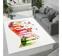 MARBRE Butterfly Rug Living Room Bedroom Runner 3D Music Musical Musiknote Rugs Washable Anti-Slip Super Soft Short Pile Rug 100x200cm Fluffy No Shedding Indoor Outdoor Carpets Mat(Image 6-10)