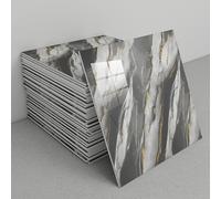 Marbre Carrelage Adhesif Mural Panneau,Carrelage Mural Autocollant pour Crédence,Dalles De Plafond Autocollantes en PVC,LéGer Et Installer Facile,Peut êTre Coupé,pour cuisine,salon,plafond