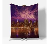 MARBRE Couverture New York 180x220cm Chaude Douce Moelleuse Microfibre Flanelle Couverture Polaire 3D Ville Blanket pour Lit Canapé La Chambre Coucher Voyages(Image 13-6)