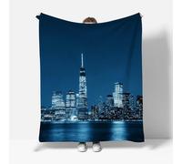 MARBRE Couverture New York 220x240cm Chaude Douce Moelleuse Microfibre Flanelle Couverture Polaire 3D Ville Blanket pour Lit Canapé La Chambre Coucher Voyages(Image 13-4)