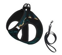 Marbre émeraude Sarcelle L et scapes,Harnais pour Animaux de Compagnie, Harnais réfléchissant réglable pour Chien,S