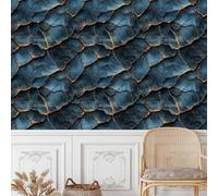 Marbre Géométrie Papier Adhesif Meuble Mat Papier Peint Mural Film Pierre Texture Autocollant Wallpaper Rouleau Impermeable Stickers Collant Décoration pour Cuisine Tables Armoires Mur 0.4X5 M