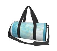 Marbre Liquide Bleu, Sac de Voyage de Grande capacité, Sac à Main Rond, Sac de Voyage de Sport, fourre-Tout, Sac de Fitness