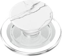 Marbre-Look Blanc - Gris Noir - Simple Élégant Calme Moderne PopSockets PopGrip pour MagSafe