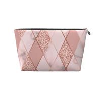 Marbre Luxe Géométrique, Trousse de Toilette Trousse de Maquillage Sac à cosmétiques Trousse de Toilette de Voyage Portable