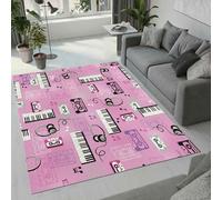 MARBRE Music Rug Living Room Bedroom Runner 3D Musical Instruments Rugs Washable Anti-Slip Super Soft Short Pile Rug 120x160cm Fluffy No Shedding Indoor Outdoor Carpets Mat(Image 6-14)