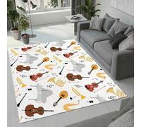 MARBRE Musical Instruments Rug Living Room Bedroom Runner 3D Music Rugs Washable Anti-Slip Super Soft Short Pile Rug 180x240cm Fluffy No Shedding Indoor Outdoor Carpets Mat(Image 2-7)